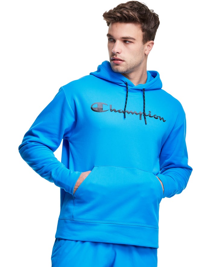 Champion Game Day Script Logo Hoodie Heren - Blauw - Belgie 9375VXIMA